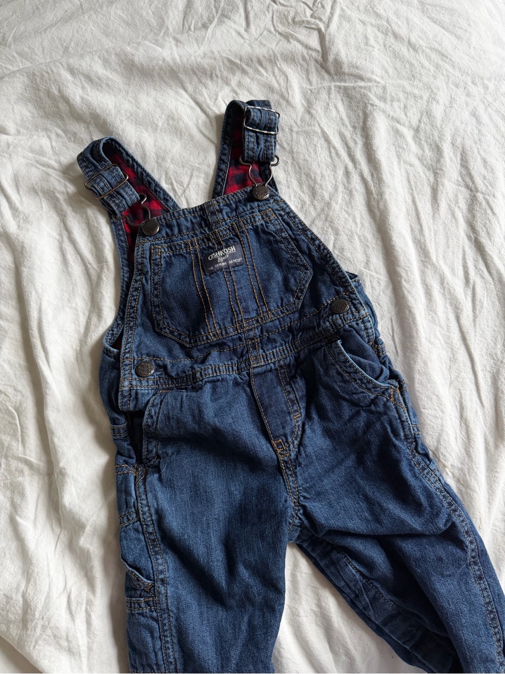 Carter's Oshkosh Kids' Dark Blue Denim Overalls
